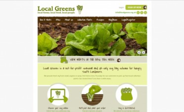 Local Greens Website Screenshot