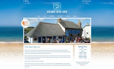 Start Bay Inn Website Screenshot