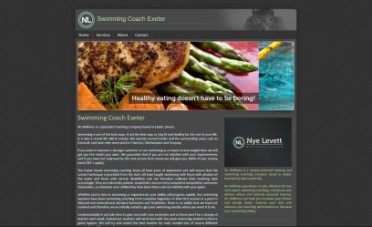Swimming Coach Website Screenshot
