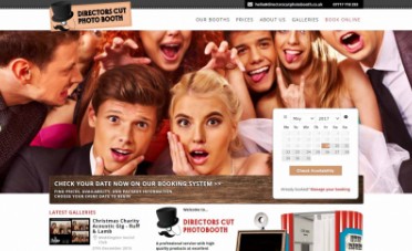 Photobooth Website Design