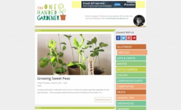 The One Handed Gardener Website Design