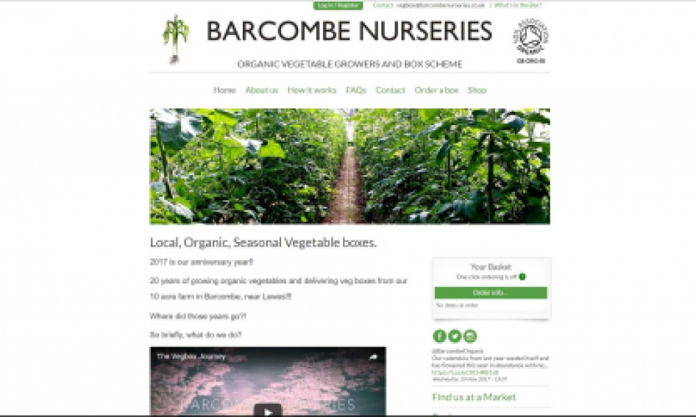 Barcombe Nurseries Website Design