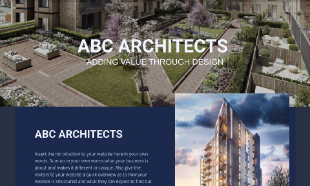 Website Builders for Architects