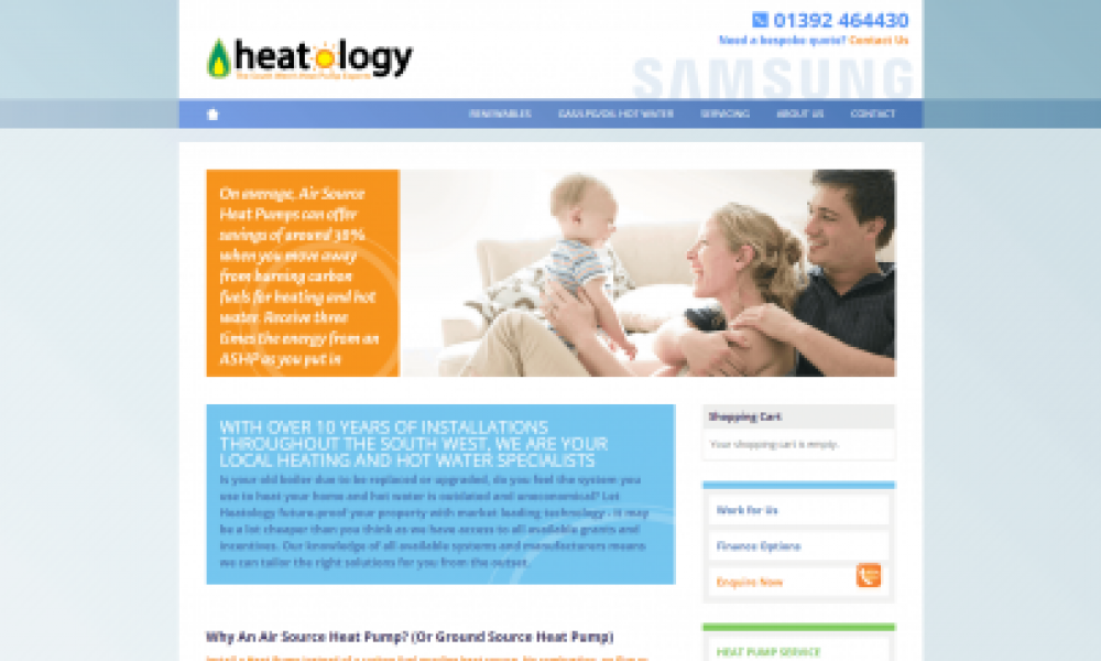 Heatology Website Design